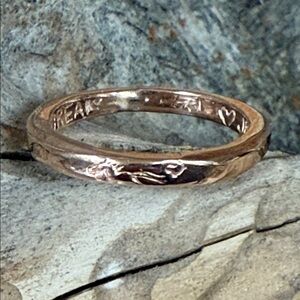 Jes MaHarry “Life Peace Dream Ring” in rose gold. New with tags.